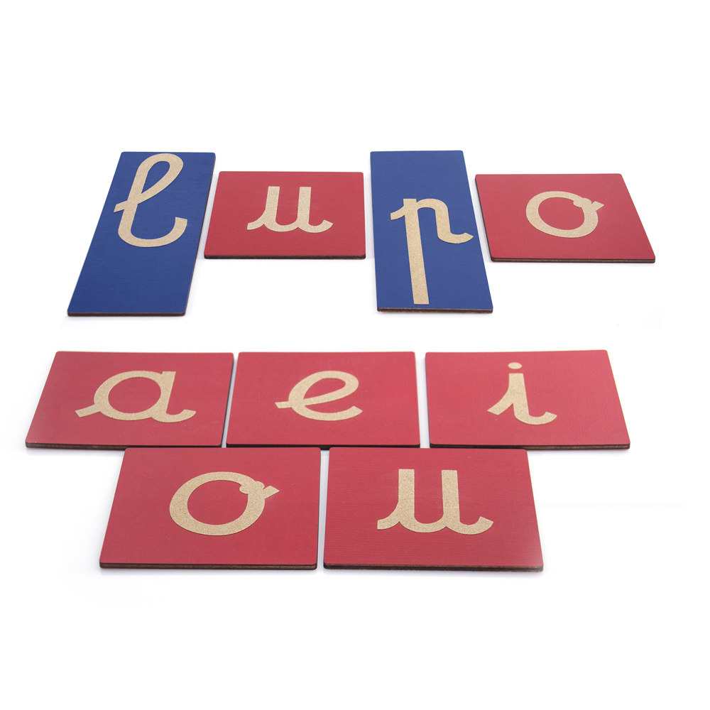 lettere smerigliate corsivo minuscolo